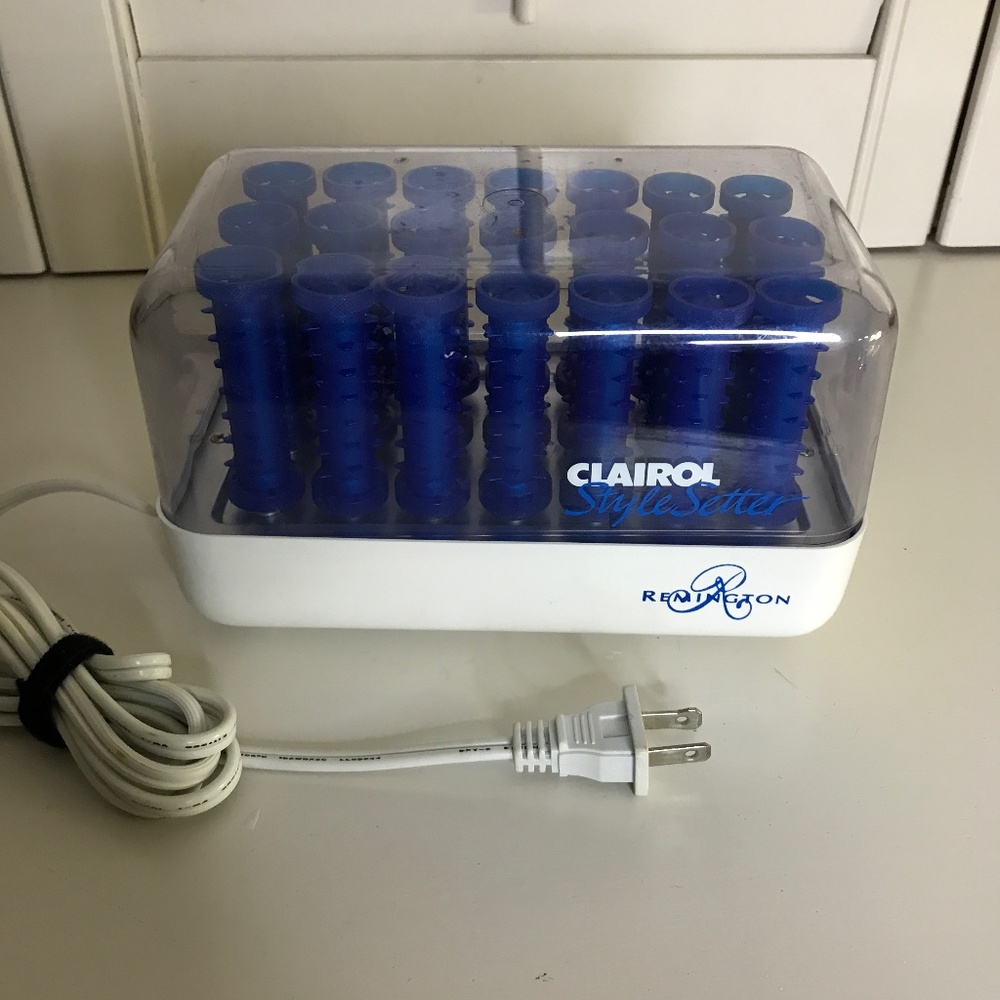 Remington Blue H-21SP  Tight Curls Hot Rollers Curlers Wax Core No Clips Pageant